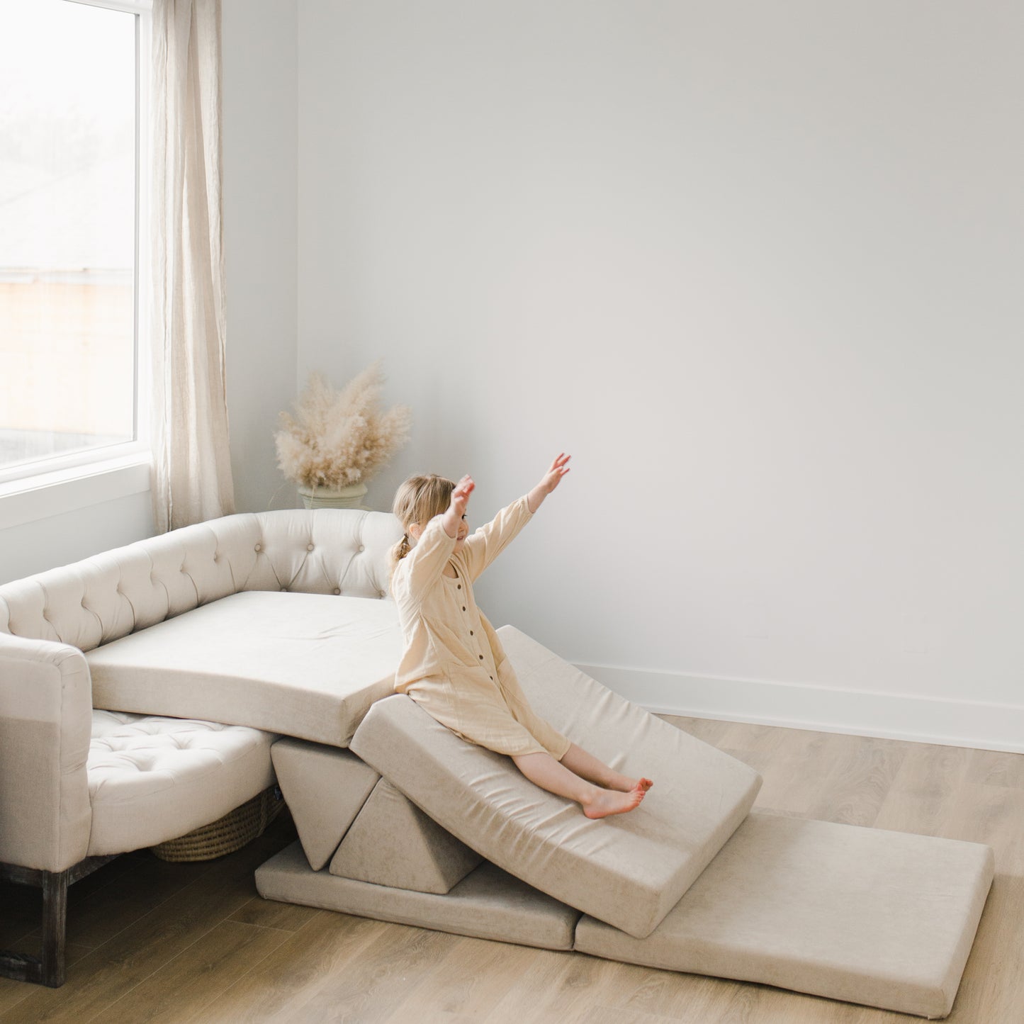 Kiddie couch play sofa for kids- Sand Beige