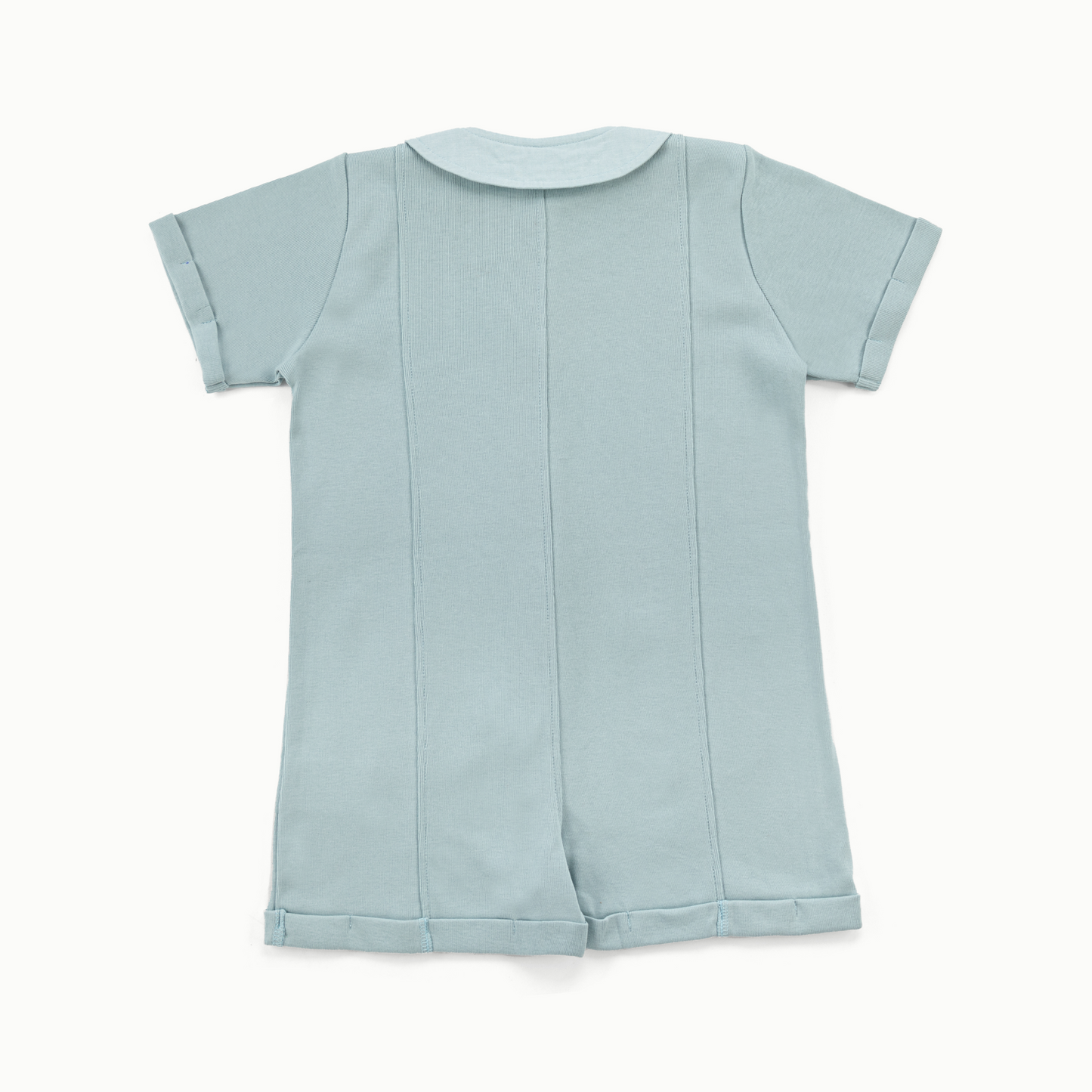 Birch unisex cotton romper-Sleepy Blue