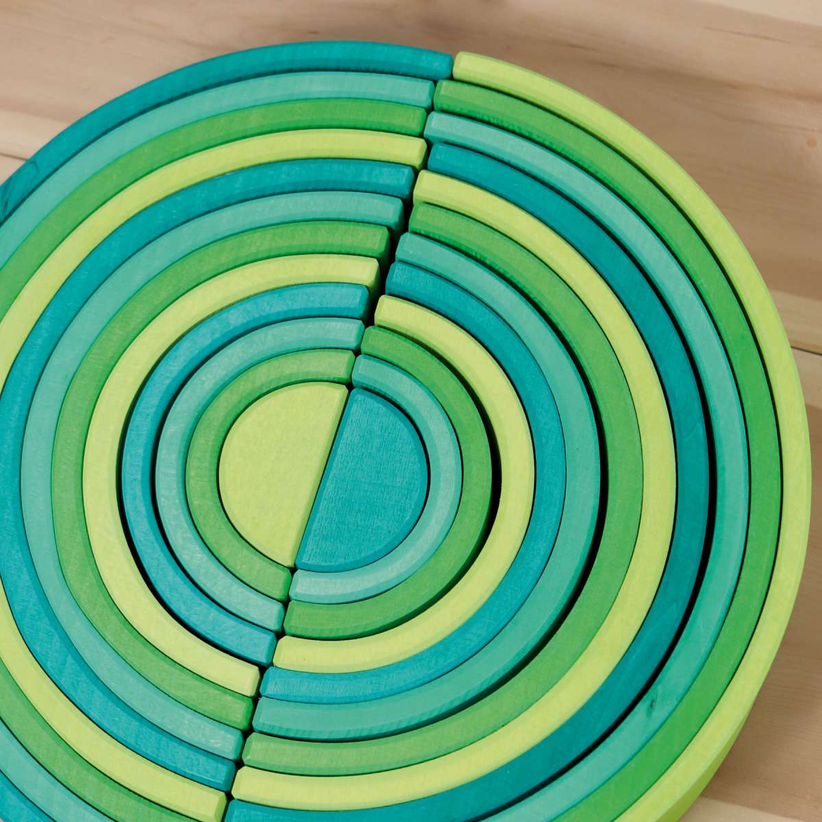 Grimm's large wooden rainbow- Forest green
