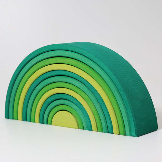 Grimm's large wooden rainbow- Forest green