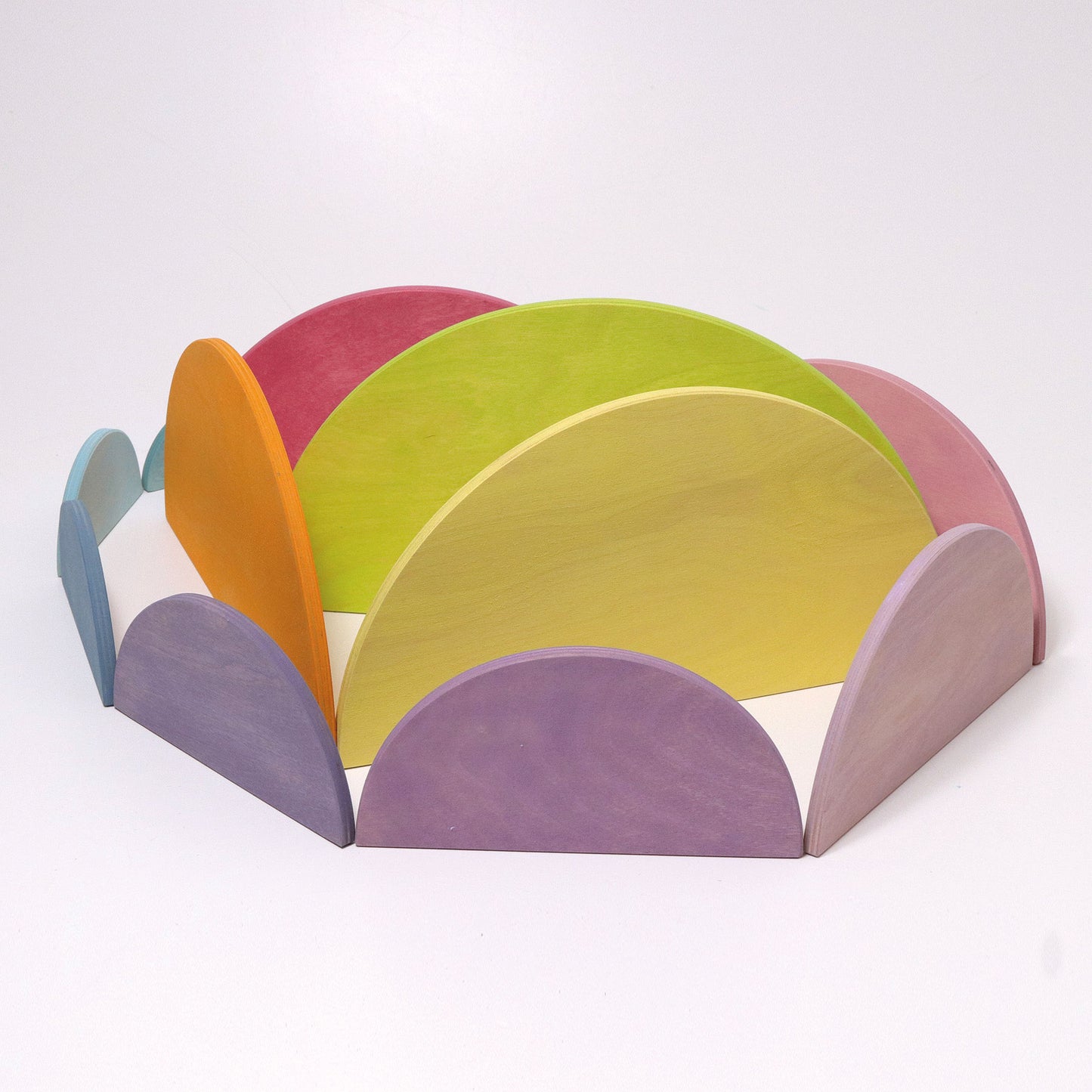 Grimm's wooden semi circles-Pastel