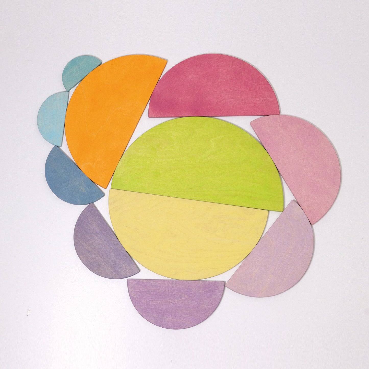 Grimm's wooden semi circles-Pastel