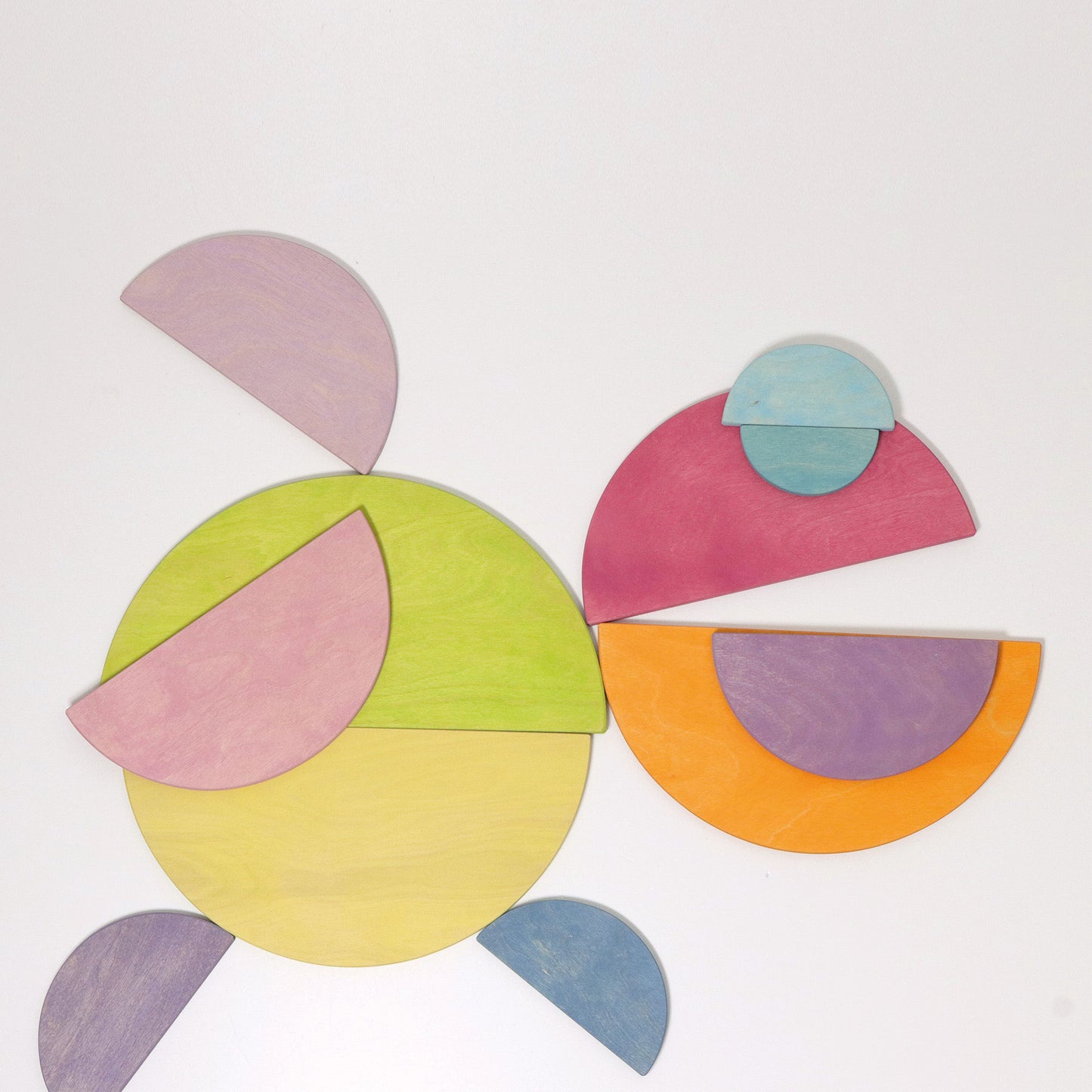 Grimm's wooden semi circles-Pastel