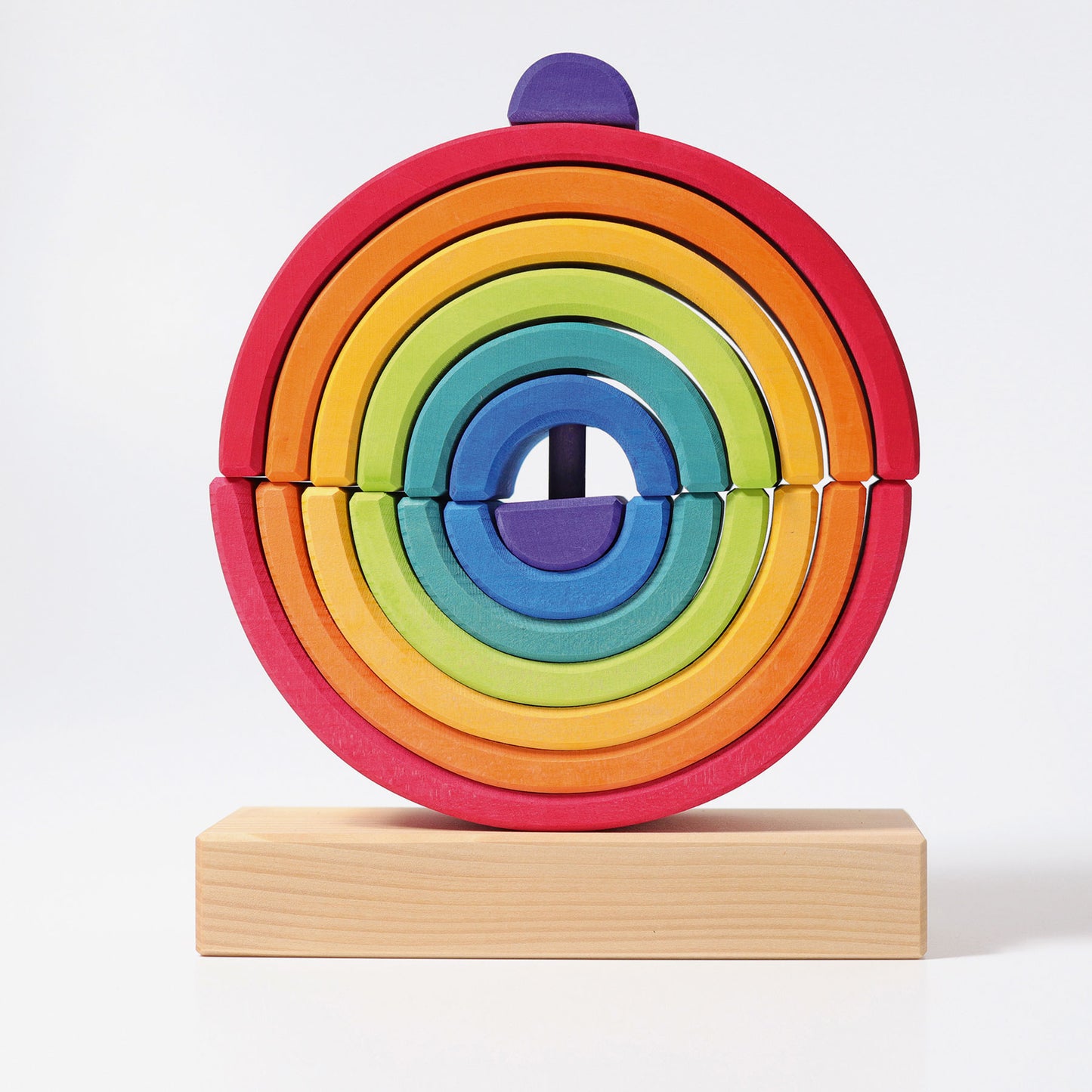 Grimm's rainbow wooden stacking tower