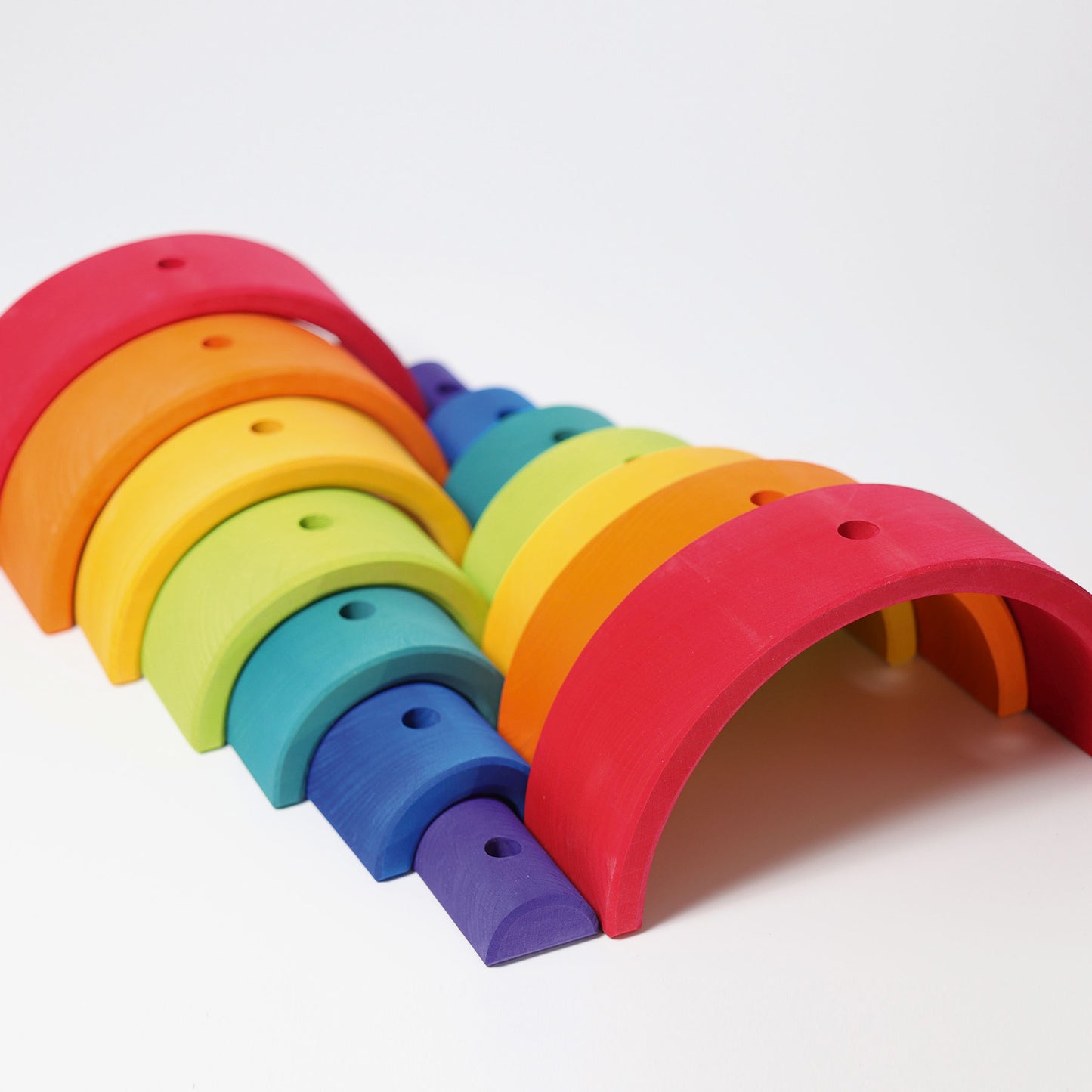 Grimm's rainbow wooden stacking tower