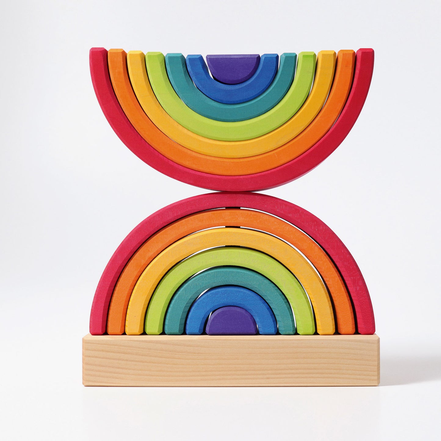 Grimm's rainbow wooden stacking tower