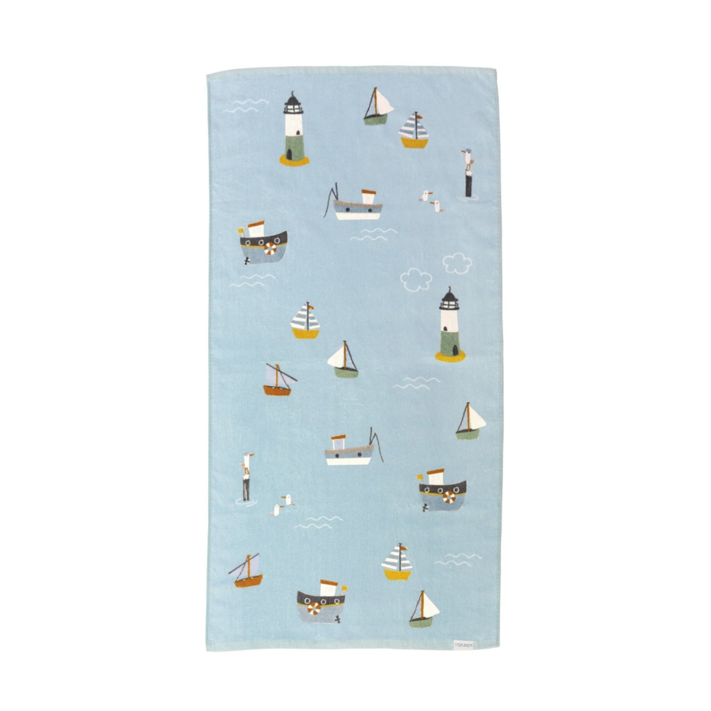 Kids beach and bath towel-Sailors