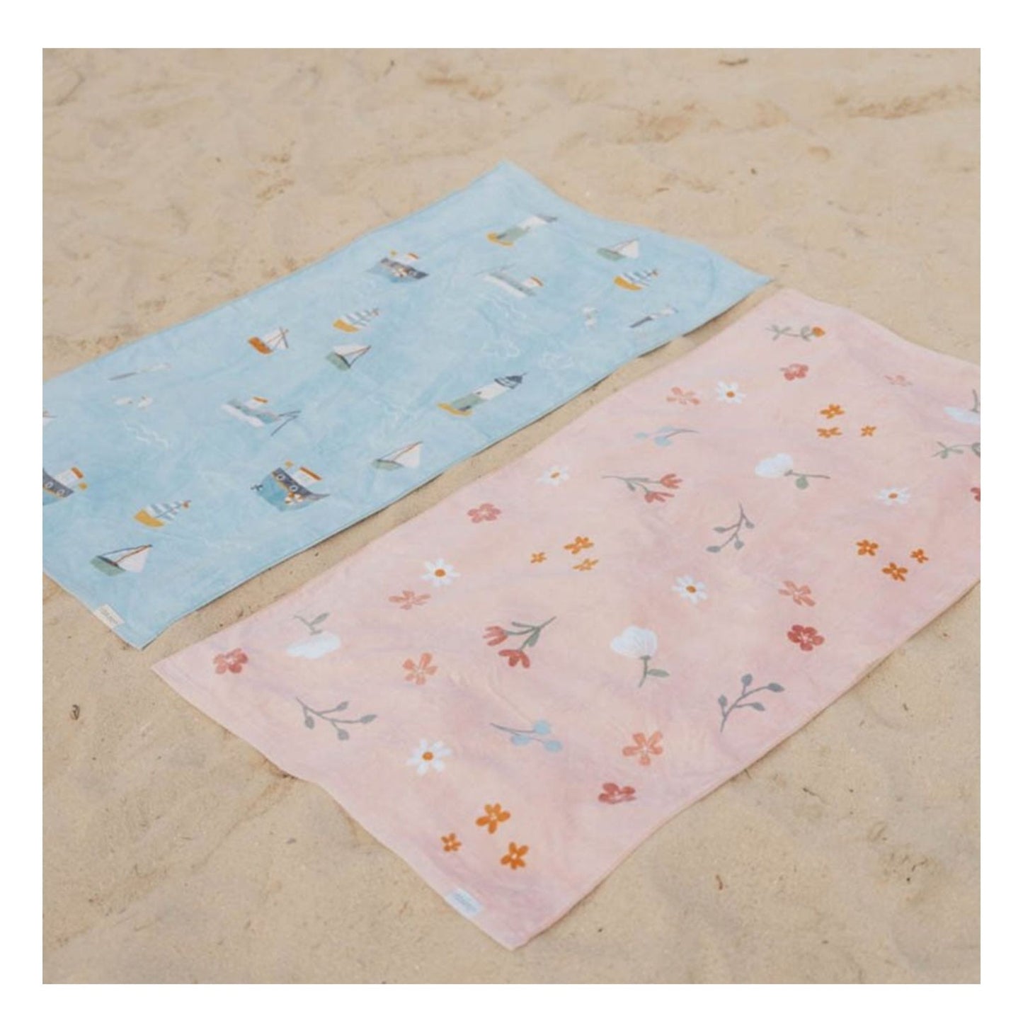 Kids beach and bath towel-Sailors