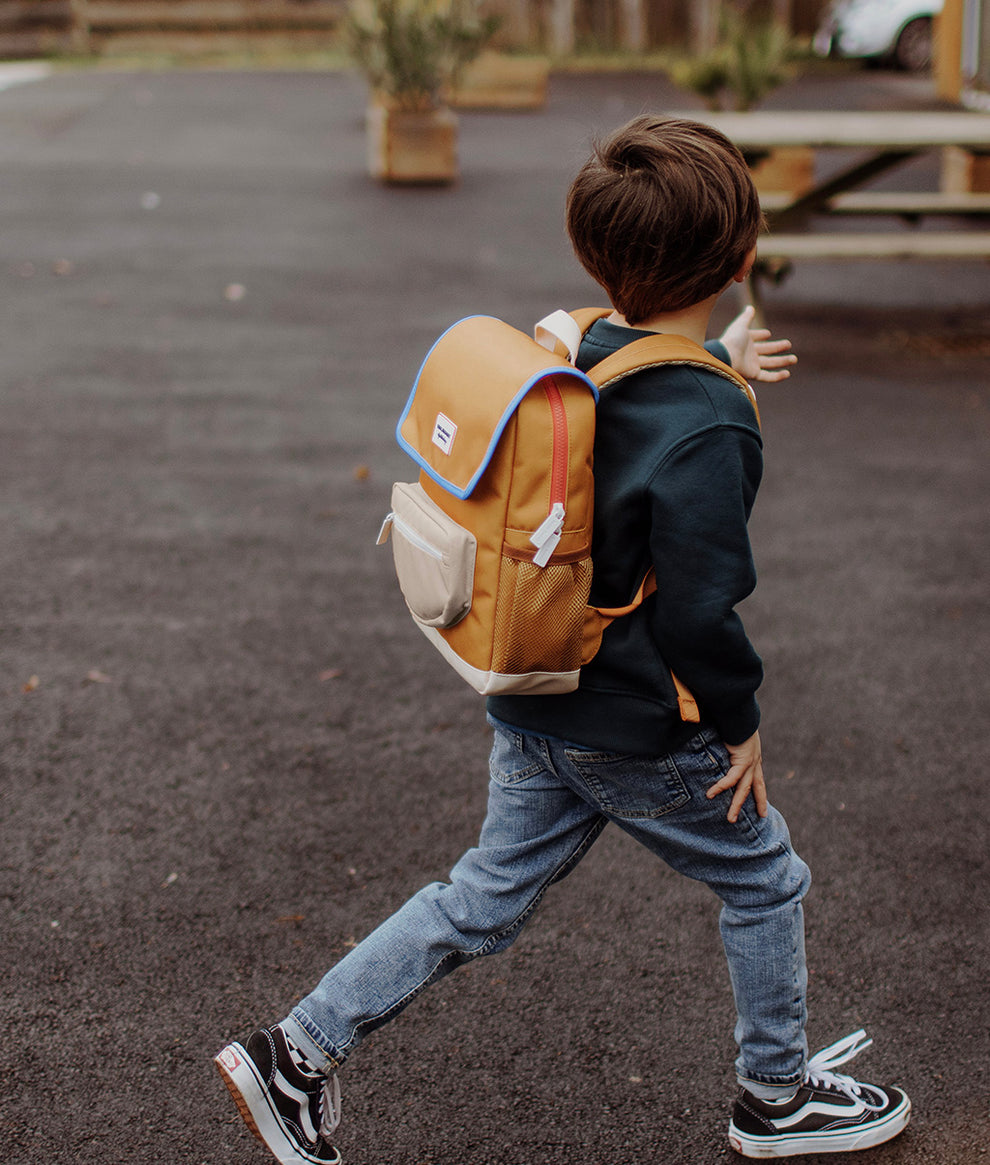 Recycled plastic bottles kids backpack- Mini Honey