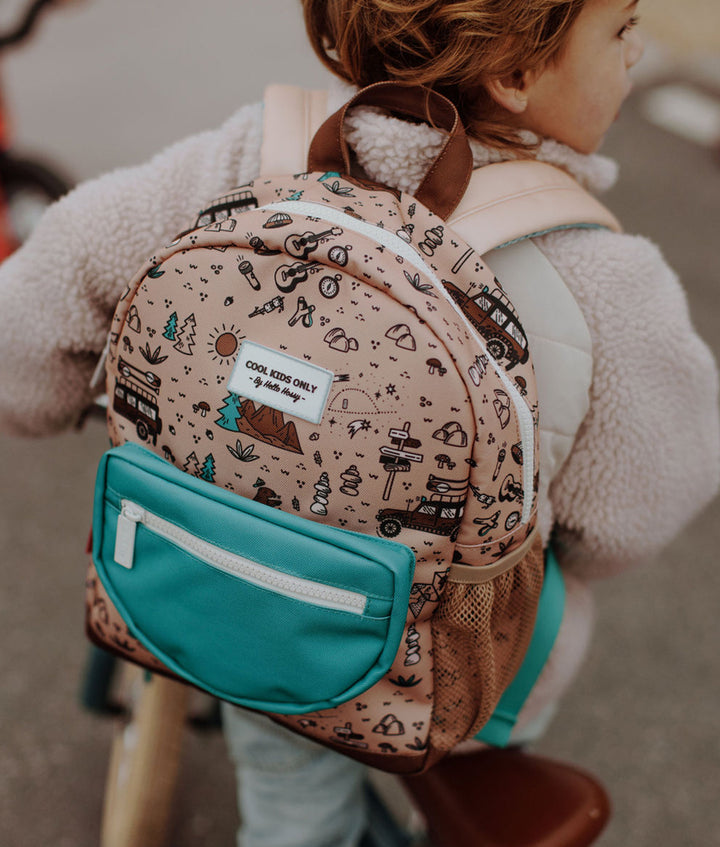 Recycled plastic bottles kids backpack- Road Trip