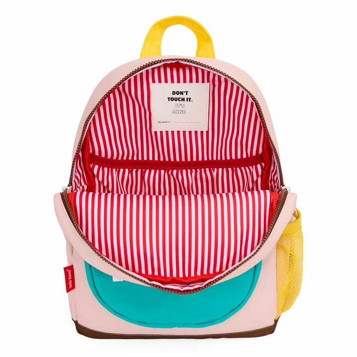 Recycled plastic bottles kids backpack- Mini Creamy