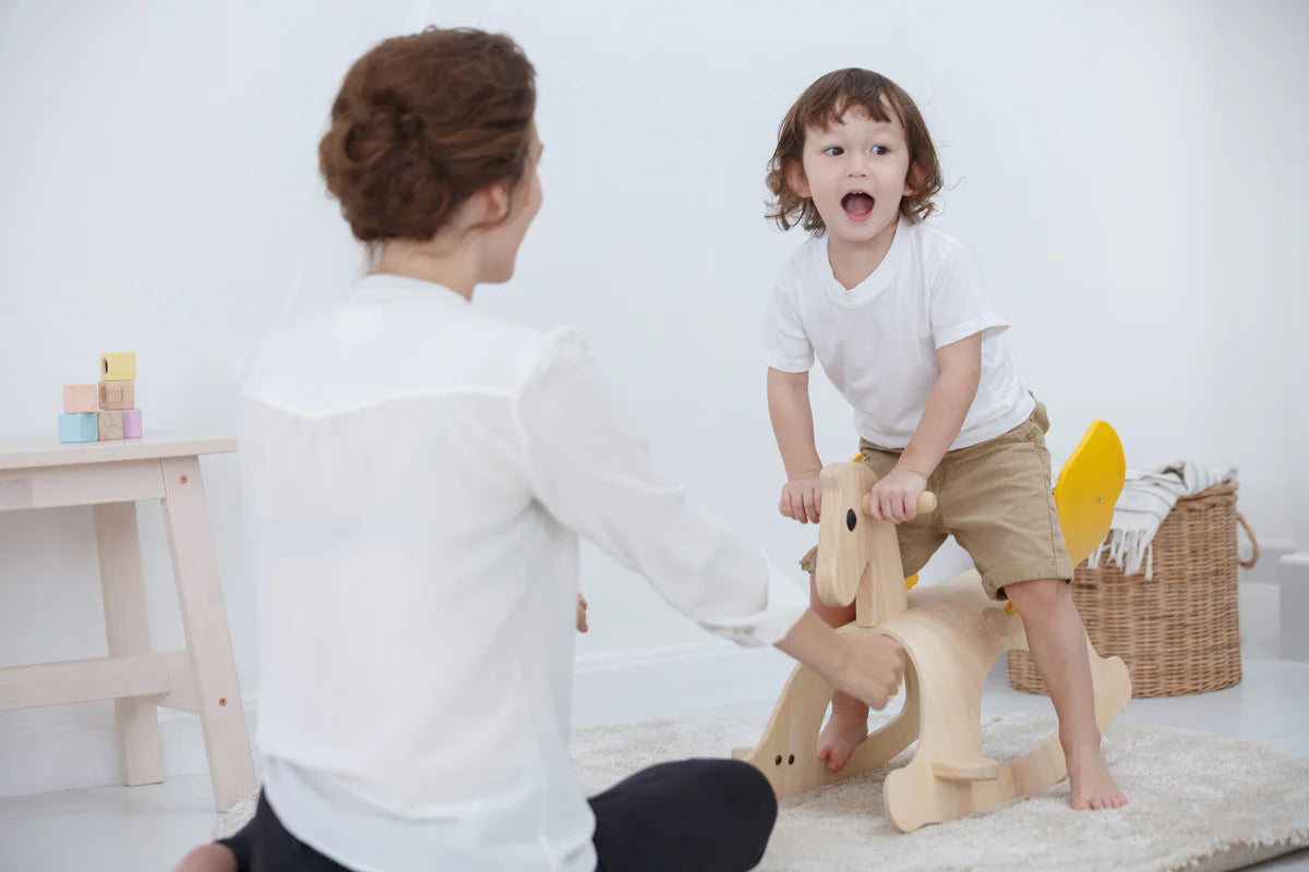 Wooden rocking horse-Pegasus