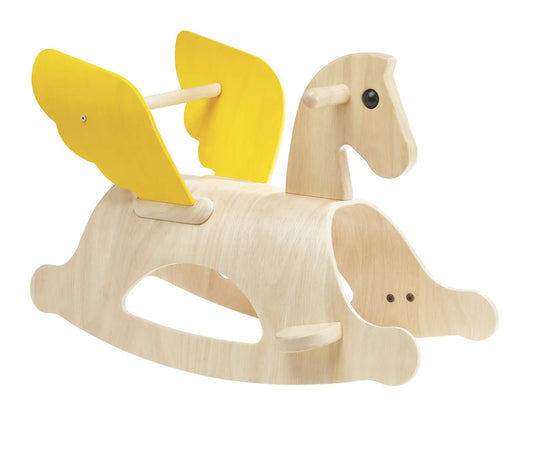 Wooden rocking horse-Pegasus