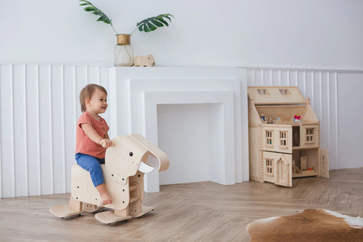Wooden ride-on toy- Walking elephant