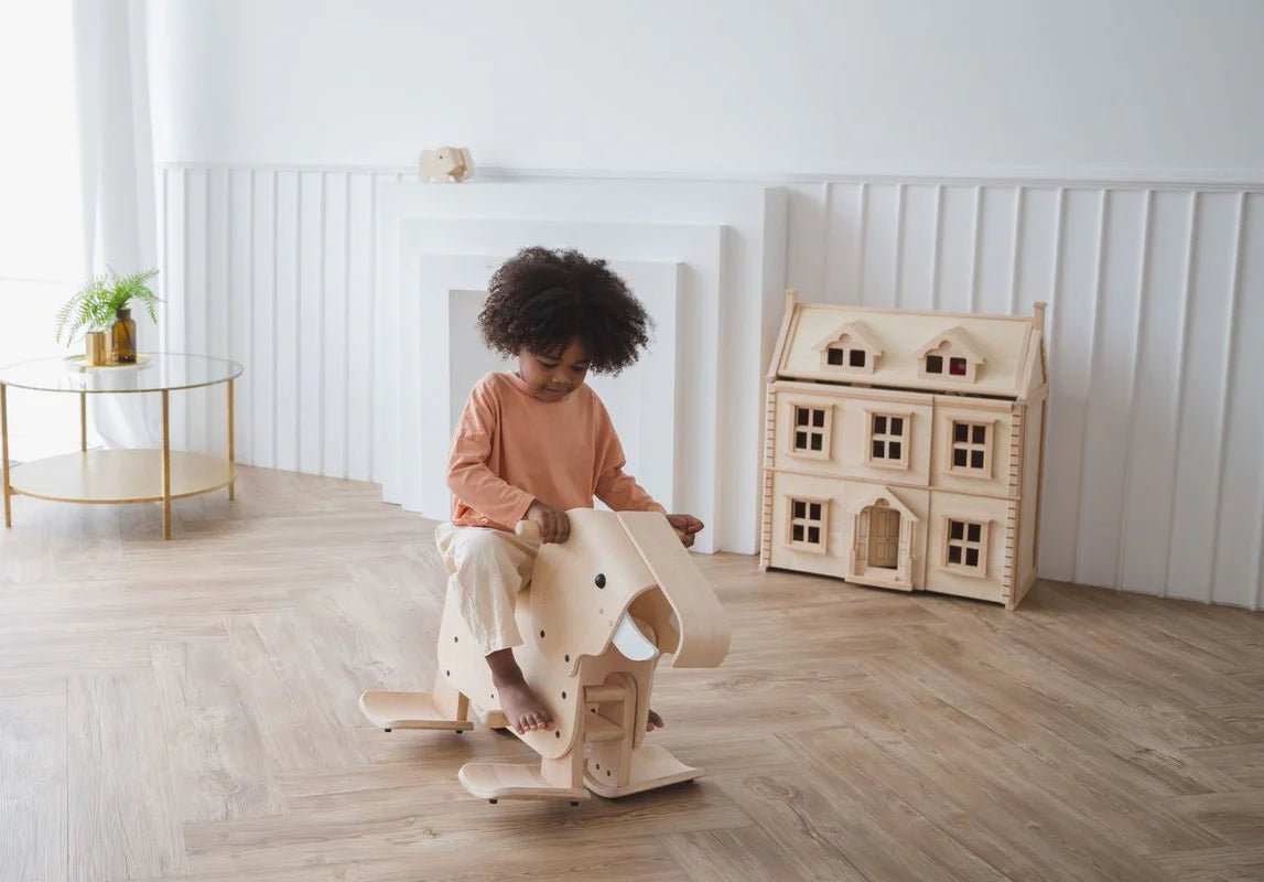 Wooden ride-on toy- Walking elephant