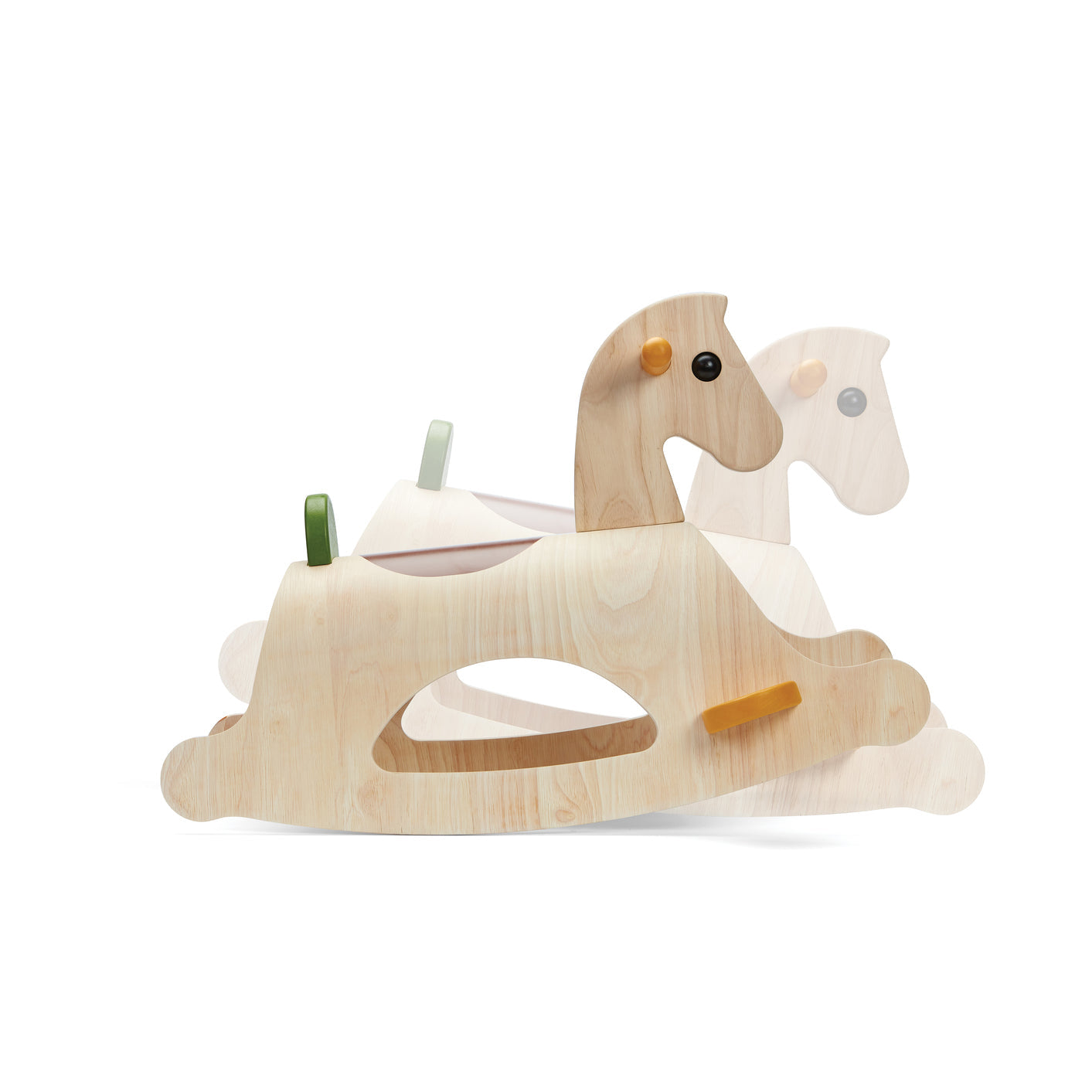 Palomino wooden kids rocking horse