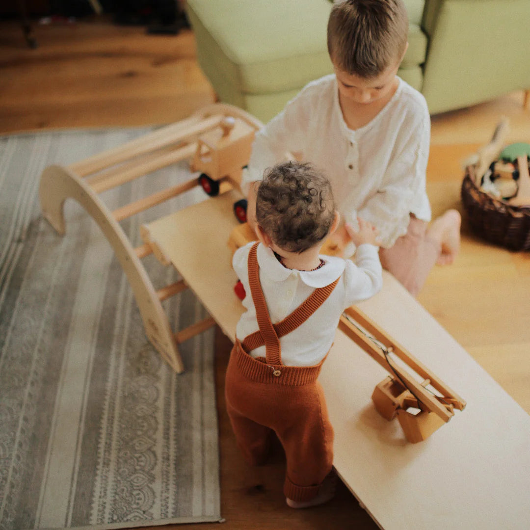 Wooden pikler duo ramp & slide