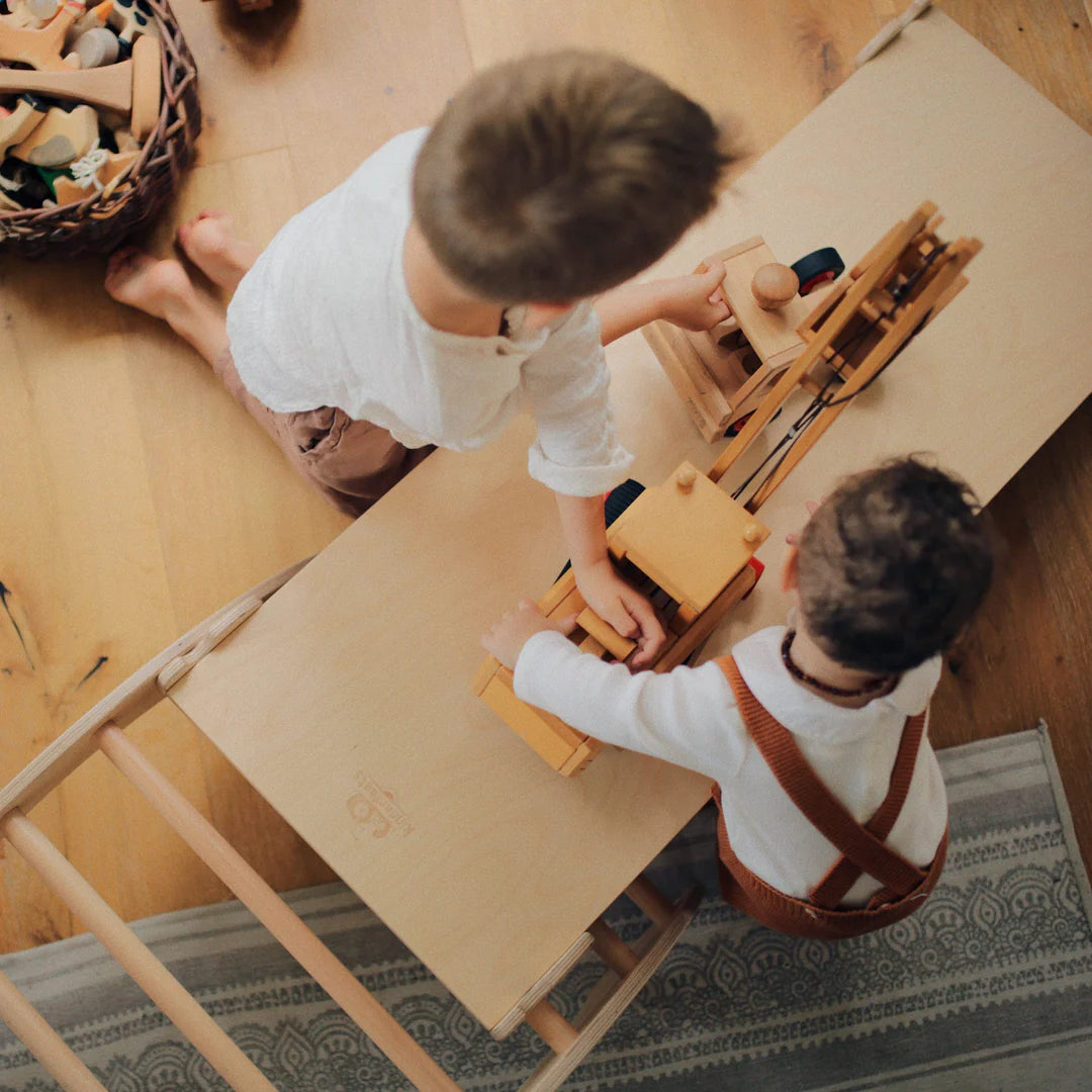 Wooden pikler duo ramp & slide