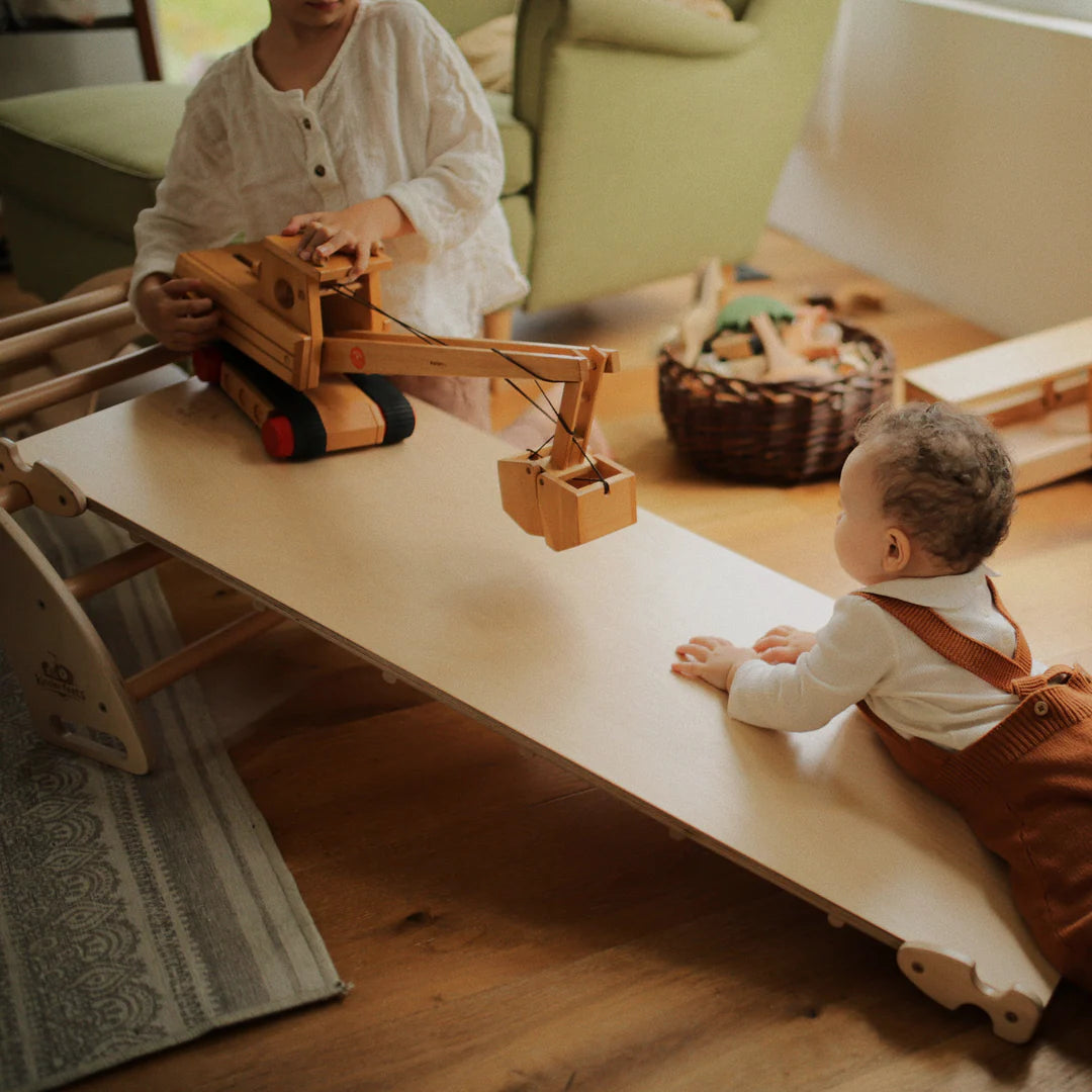 Wooden pikler duo ramp & slide
