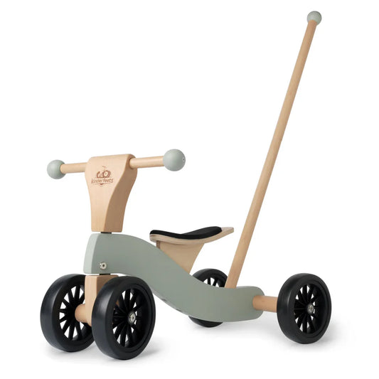 Tiny wooden glider push toy bike- Sage
