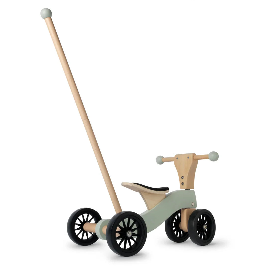 Tiny wooden glider push toy bike- Sage