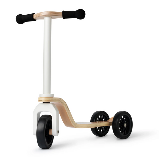 Kinder wooden kids scooter-White