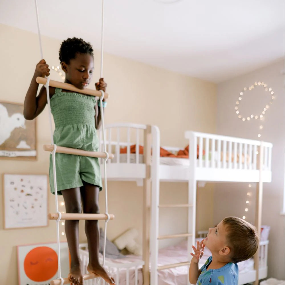Wooden kids climbing ladder