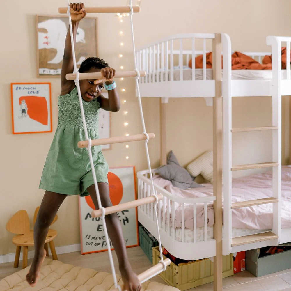 Wooden kids climbing ladder