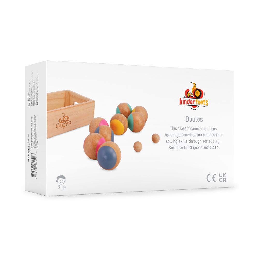 Boules wooden set petanque game