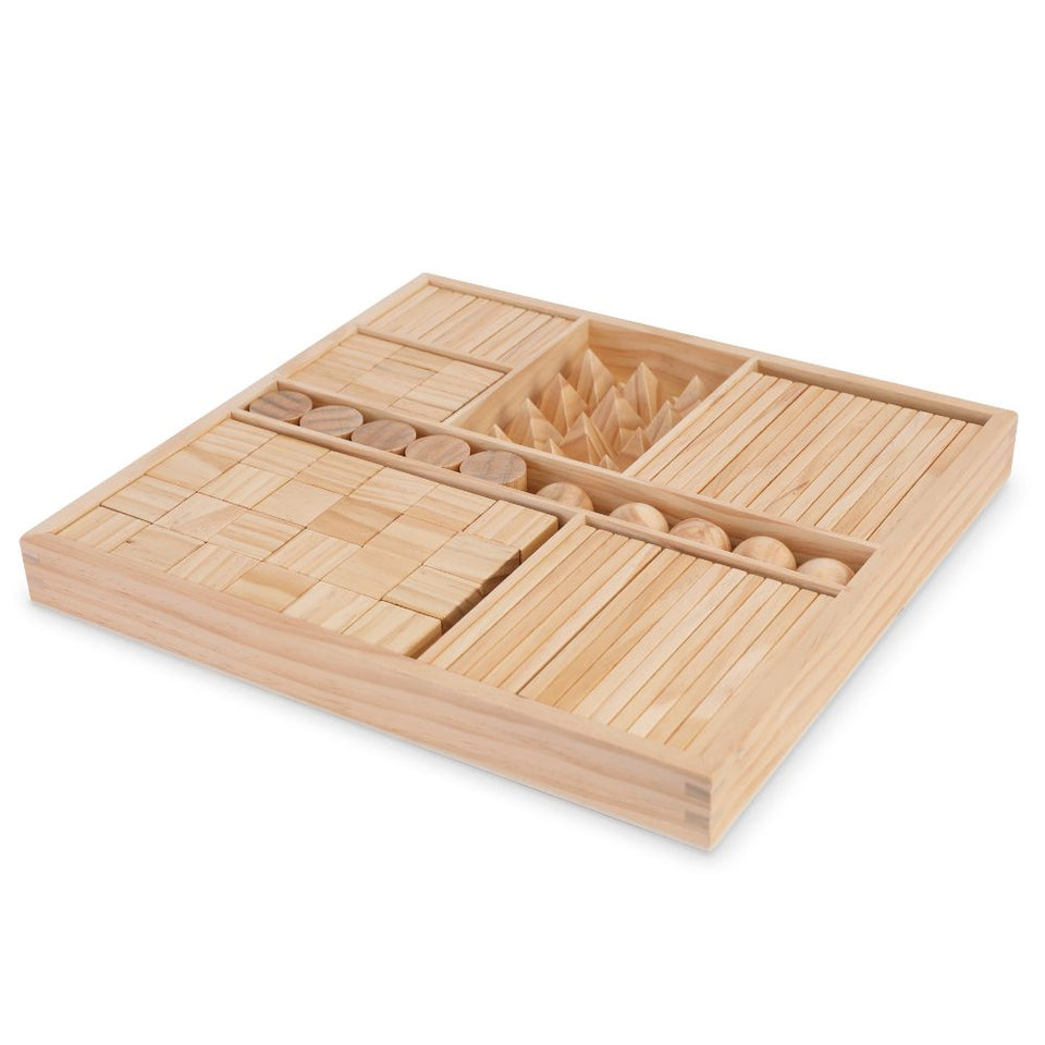 Mixed wooden blocks-Natural