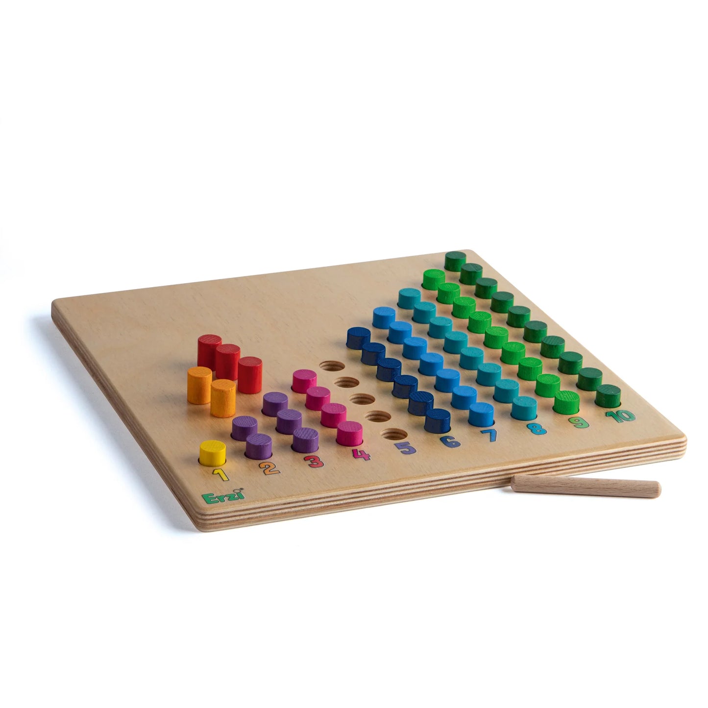 Wooden counting board educational game