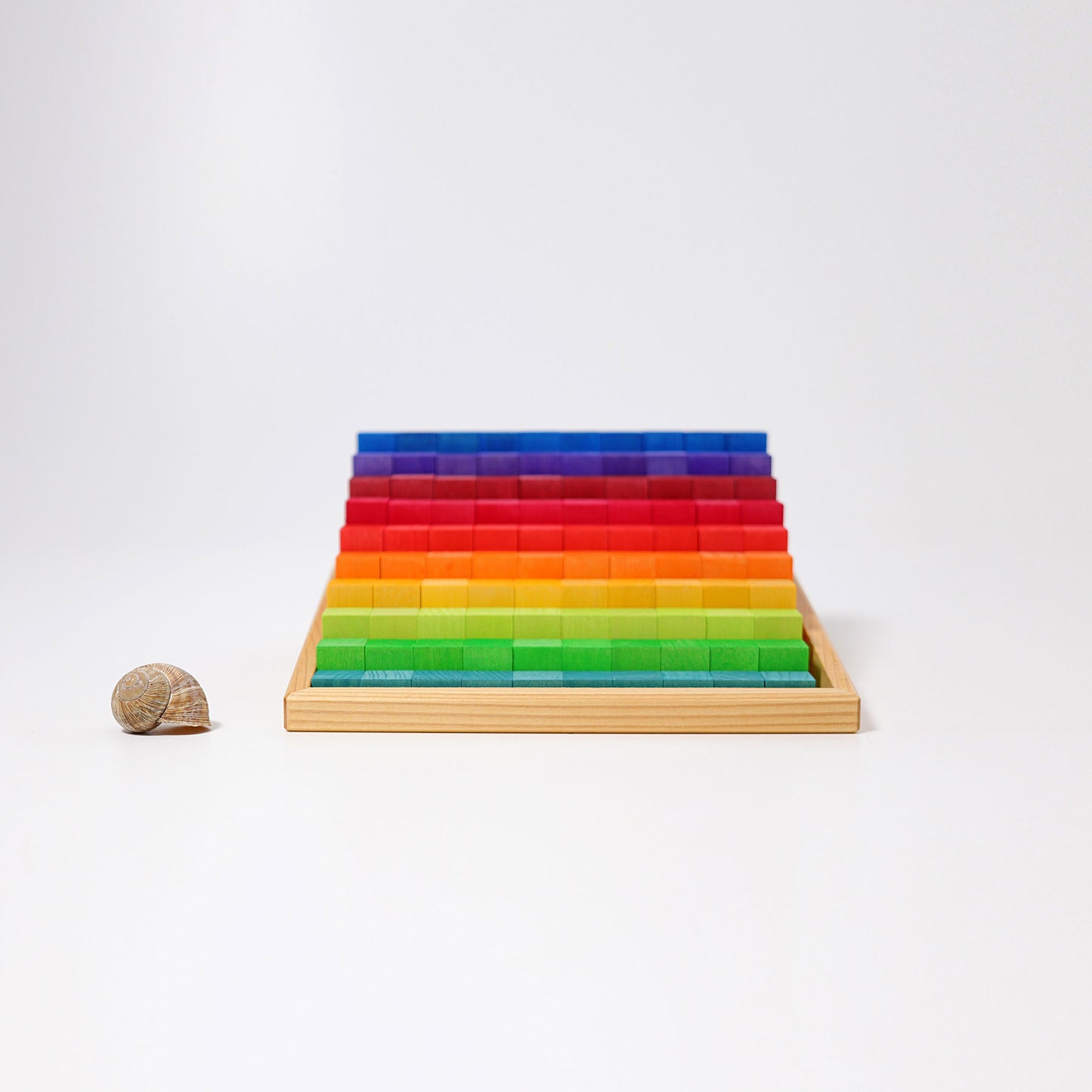 Grimm's small wooden stepped counting blocks