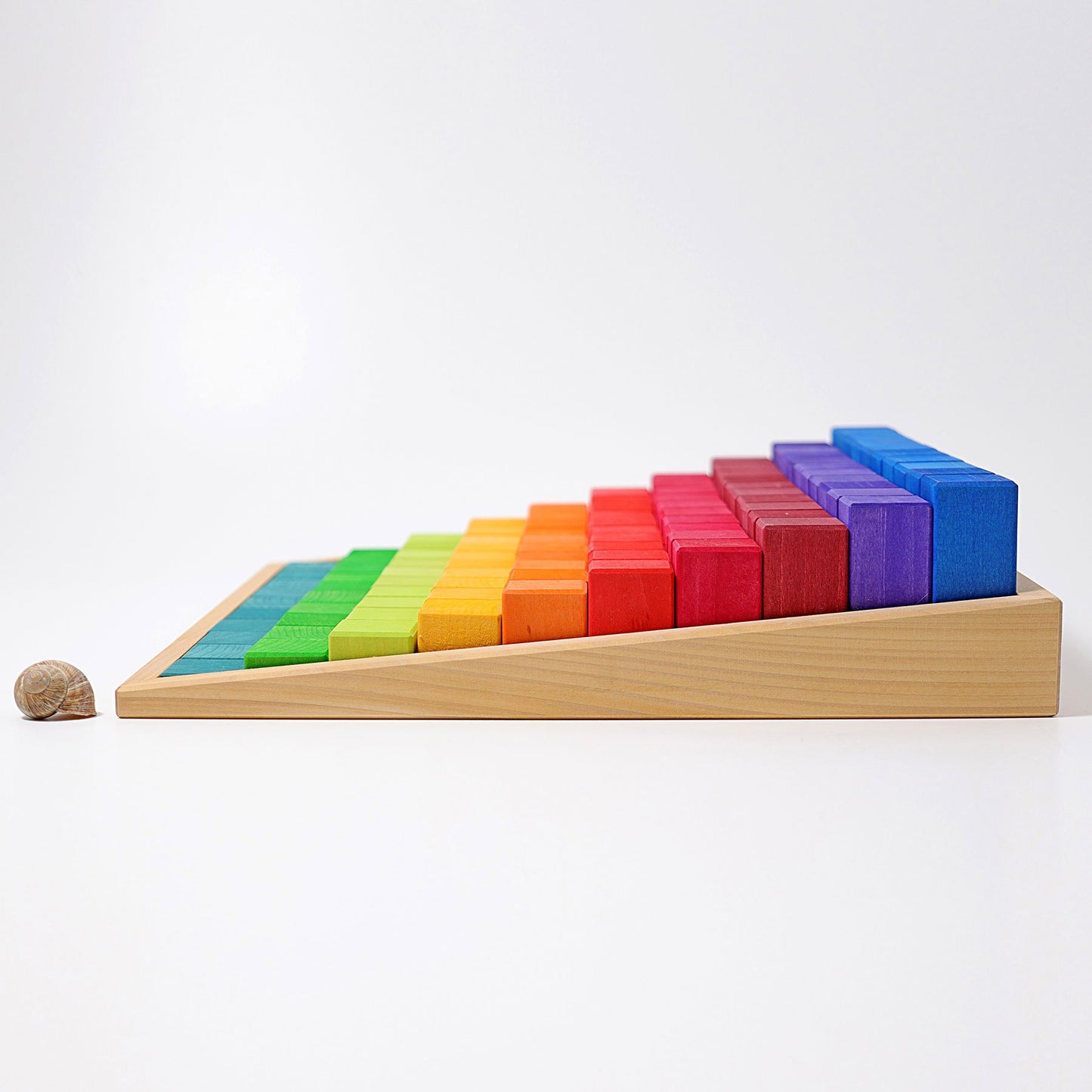 Grimm's large wooden stepped counting blocks