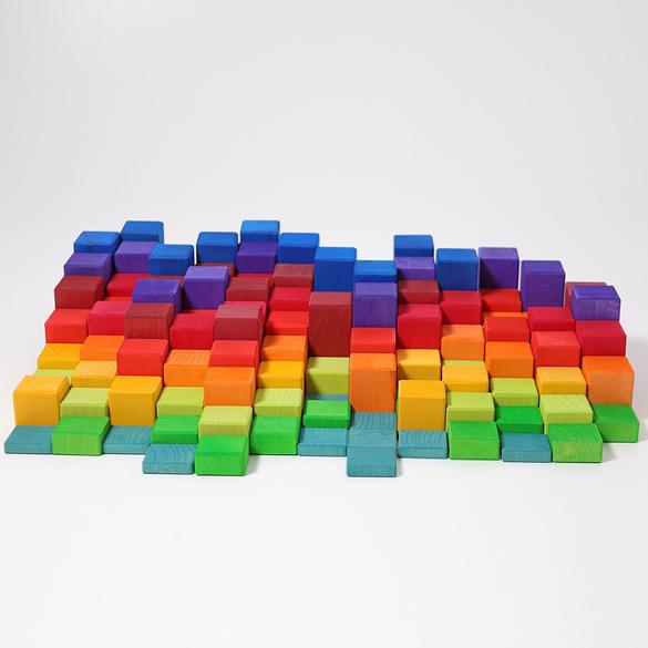 Grimm's large wooden stepped counting blocks