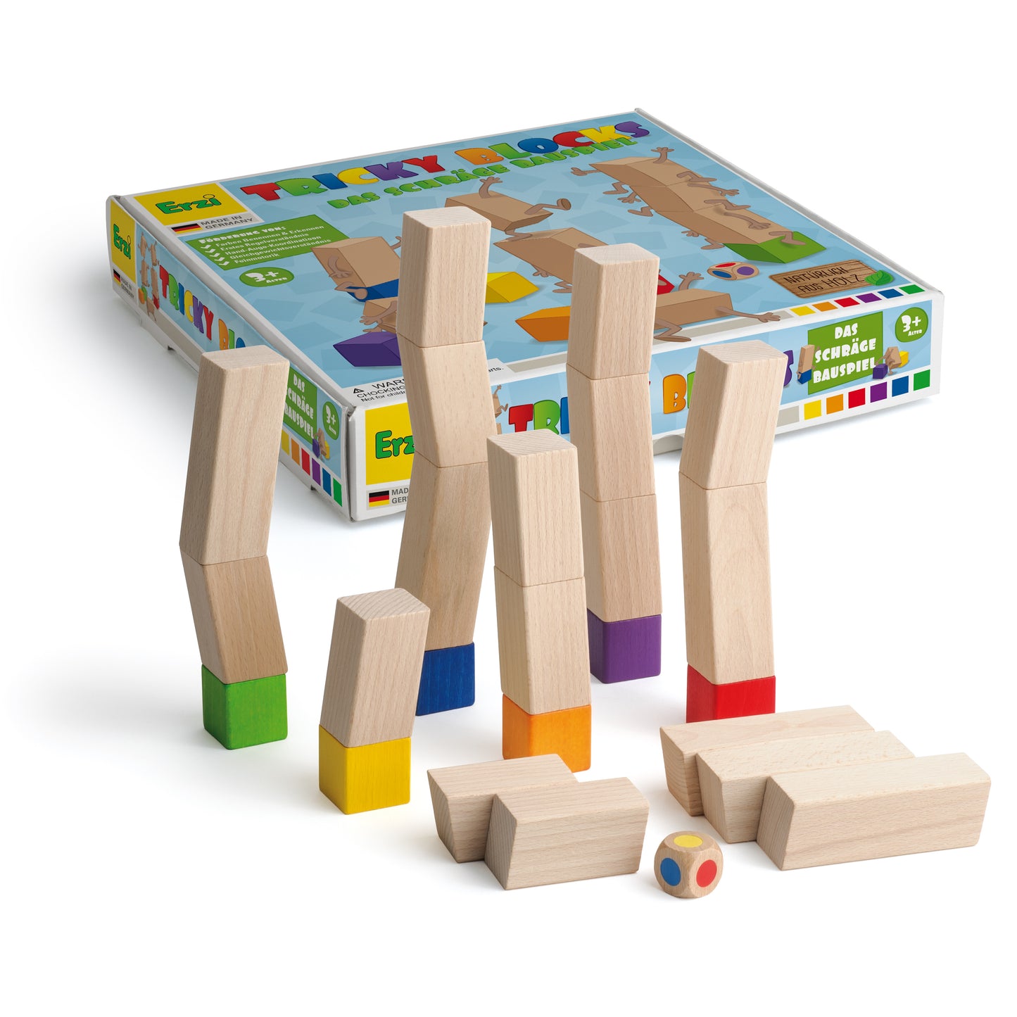 Wooden tricky blocks kids board game