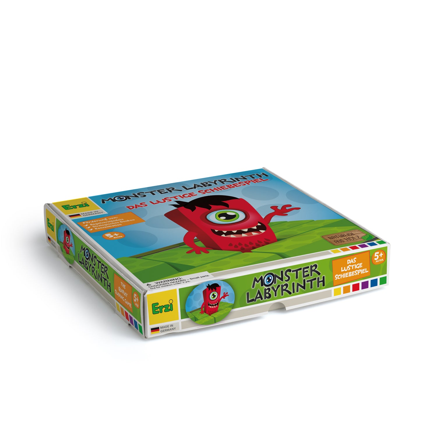 Wooden monster labyrinth kids board game