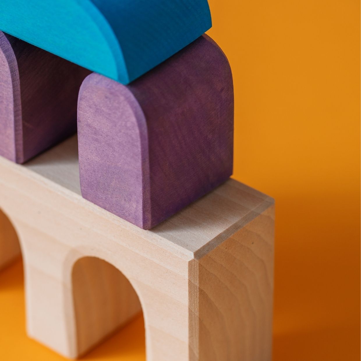 Grimm's small building set floors wooden blocks set