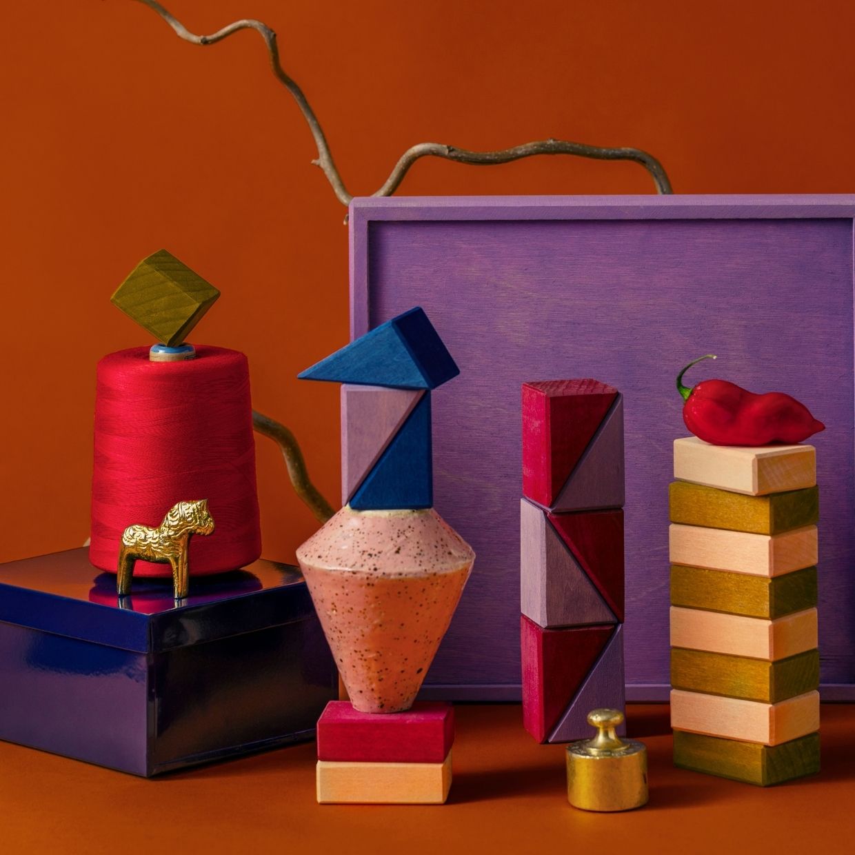 Grimm's Rhythm wooden blocks set