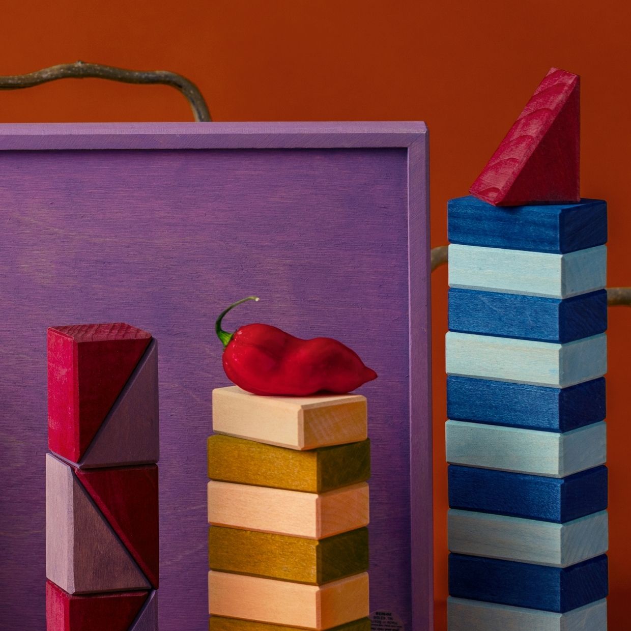 Grimm's Rhythm wooden blocks set