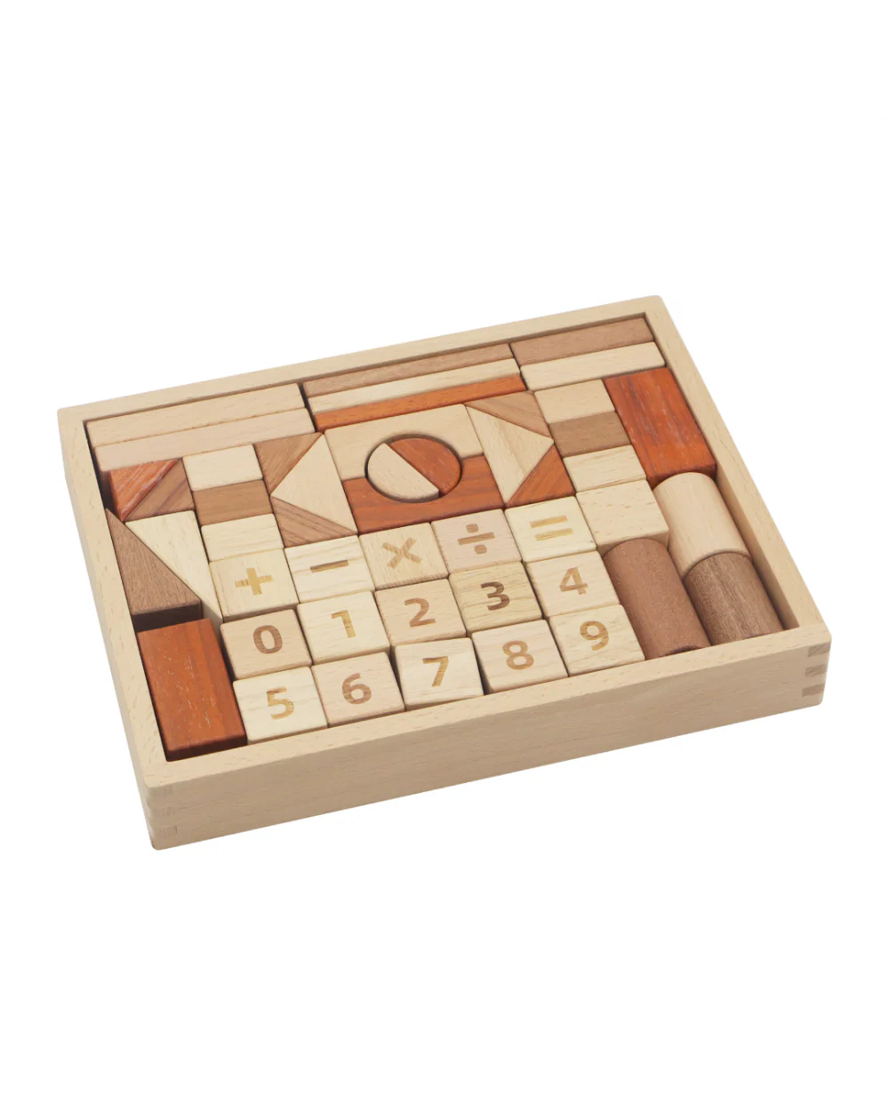 Wooden blocks set for building -48 pieces