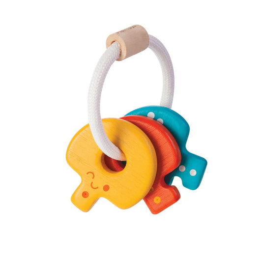 Wooden keys rattle toy