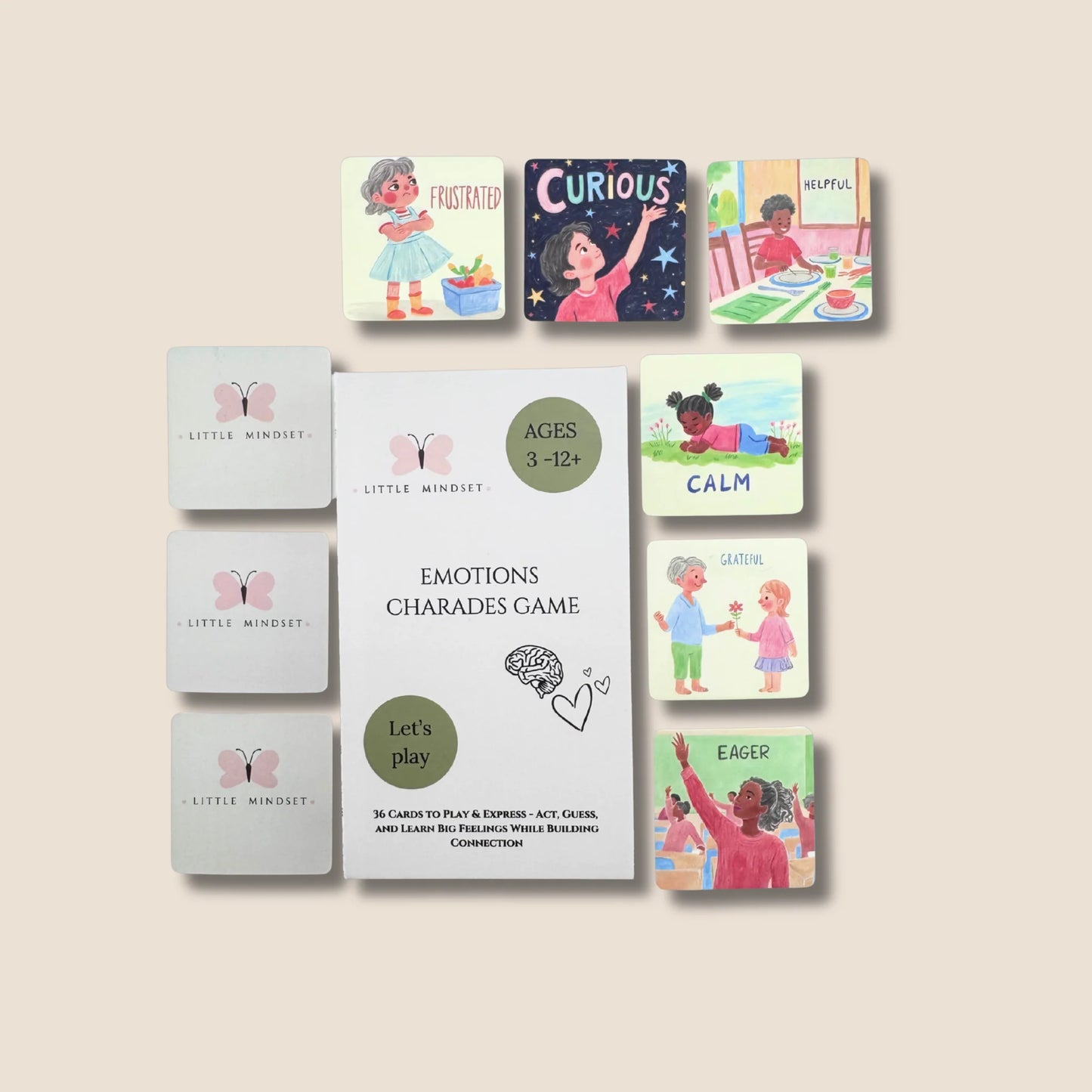 Emotions charades game for kids