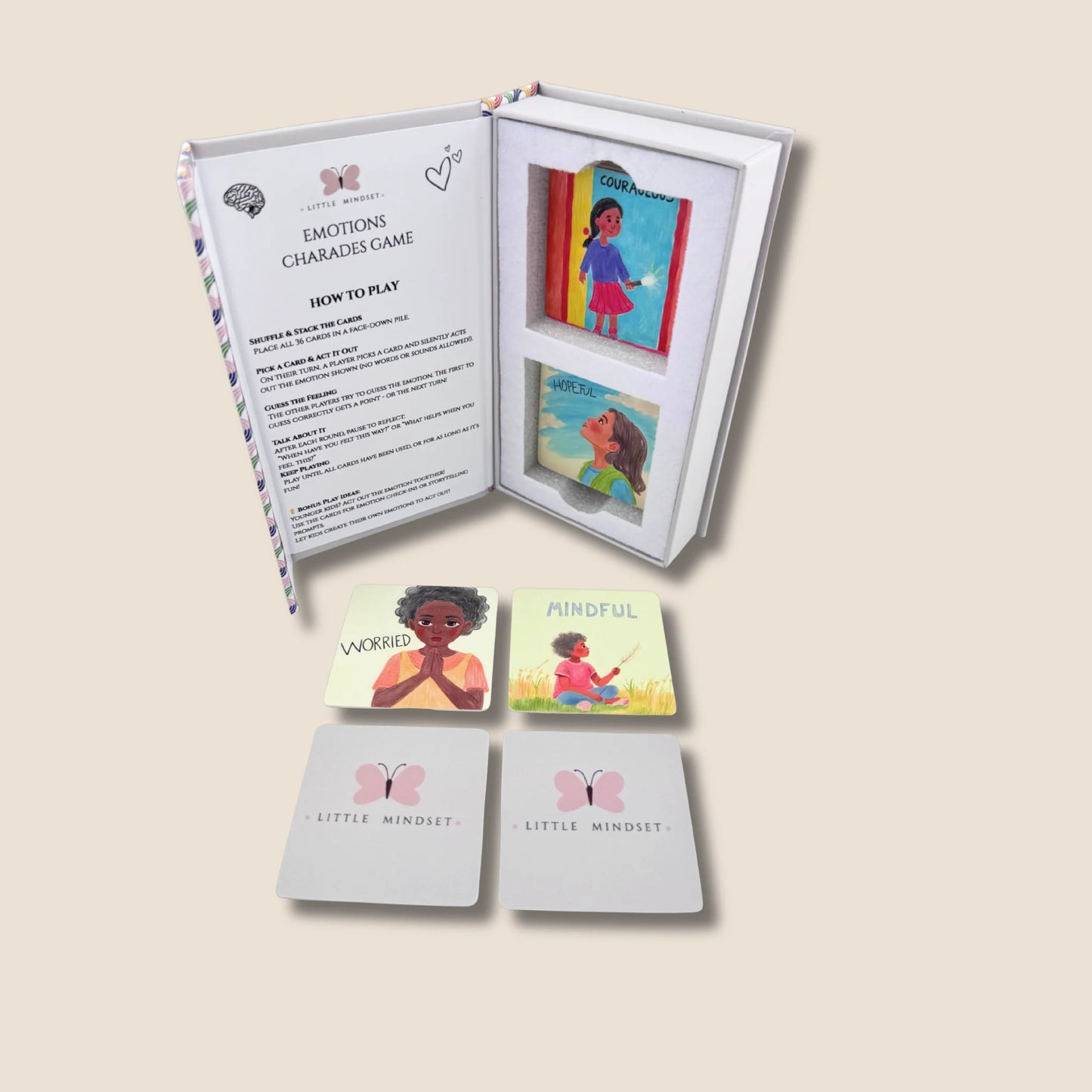 Emotions charades game for kids