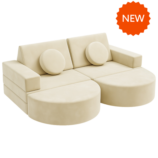 Play sofa double arch bundle- Light Beige