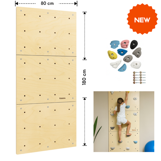 Wooden climbing wall for kids- Multicolours
