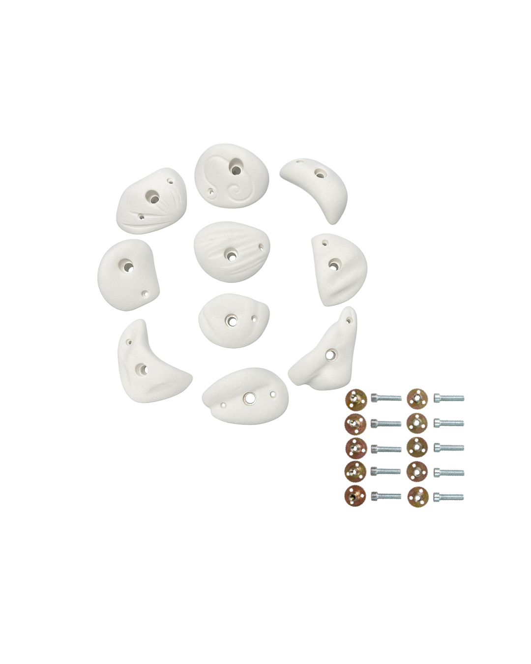 Wooden climbing wall for kids- White