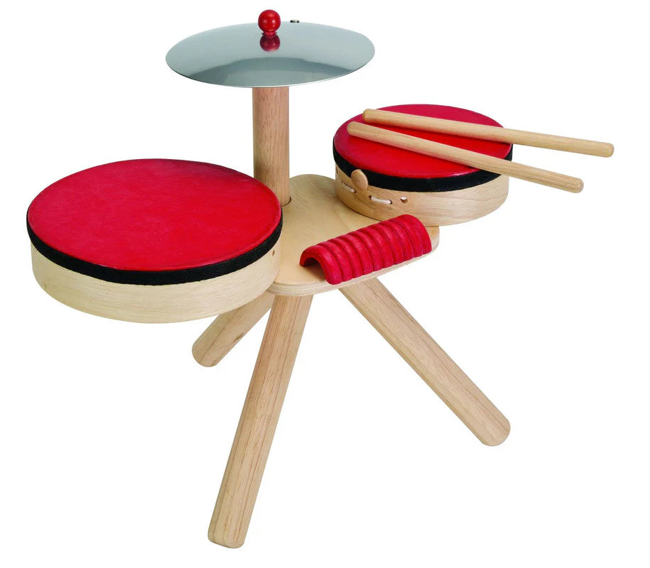 Wooden kids musical set with drums