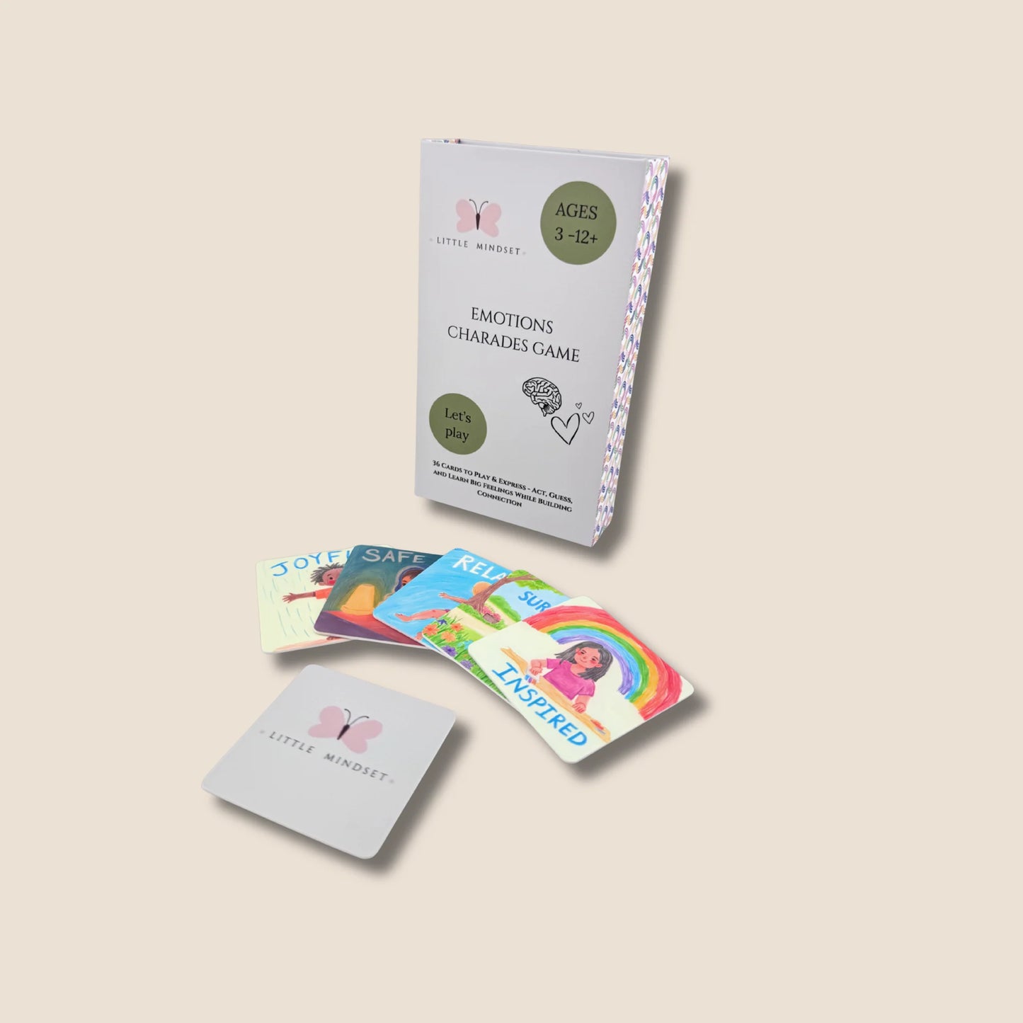 Emotions charades game for kids