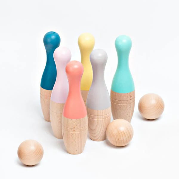 Wooden bowling set - DAMAGED ITEM