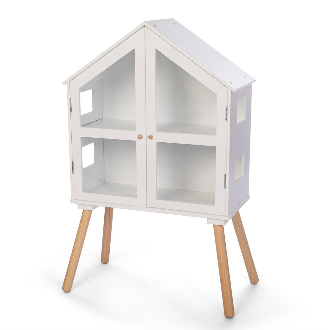 Pretend play doll house cabinet